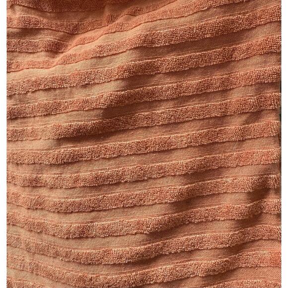 Cat and Jack Shorts Girls S (6/7) Orange Pull On Terrycloth Stripes Drawstrings - Picture 3 of 3